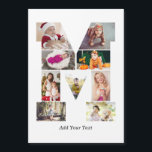 Collage photo avec lettre M en noir et blanc<br><div class="desc">Ce collage photo de monogramme est un design personnalisé qui combine un monogramme audacieux (initiales ou une lettre) avec une collection de photos disposées artistiquement à l'intérieur ou autour de celui-ci. C'est une façon élégante de mettre en valeur des souvenirs tout en ajoutant une touche unique et élégante à la...</div>