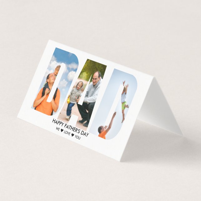 Collage photo avec lettres découpées DAD Fête des  (Front)