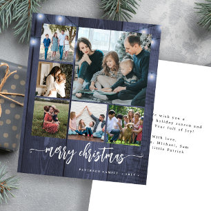 Collage photo budget Joyeux Noël Carte de vacances