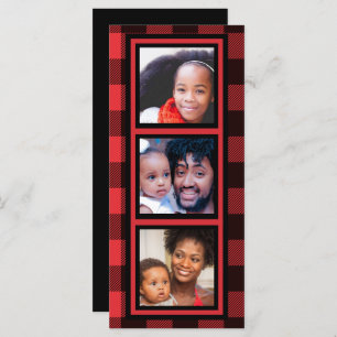 Collage photo Buffalo Plaid Christmas