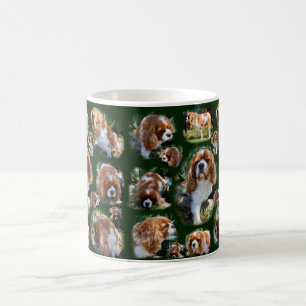 Collage photo Cavalier Spaniel, Café Mug