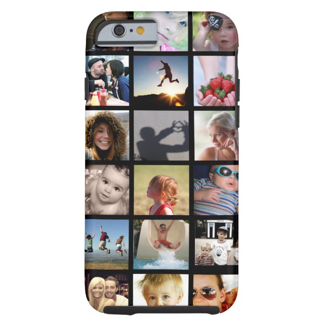 Collage photo client iPhone 6 Coque (Coque-Mate) (Dos)