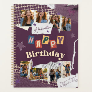 Collage photo d'anniversaire personnalisé en album