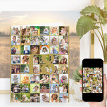 Collage photo de 18e ou tout âge Grande carte d'an<br><div class="desc">grande carte d'anniversaire modèle photo que vous pouvez customiser pour n'importe quel âge et ajouter jusqu'à 40 photos différentes. L'exemple est pour un 18ème anniversaire que vous pouvez modifier et vous pouvez également personnaliser le message à l'intérieur et enregistrer l'année à l'arrière. Le modèle photo est prêt pour vous à...</div>