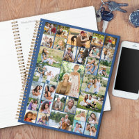 Collage photo de grande famille 31 Photo bleu