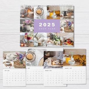 Collage photo de l'année confortable Calendrier mo