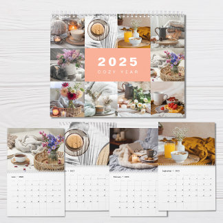 Collage photo de l'année confortable Calendrier mo