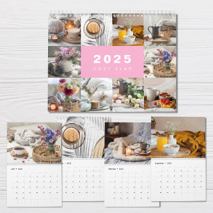 Collage photo de l'année confortable Calendrier mo