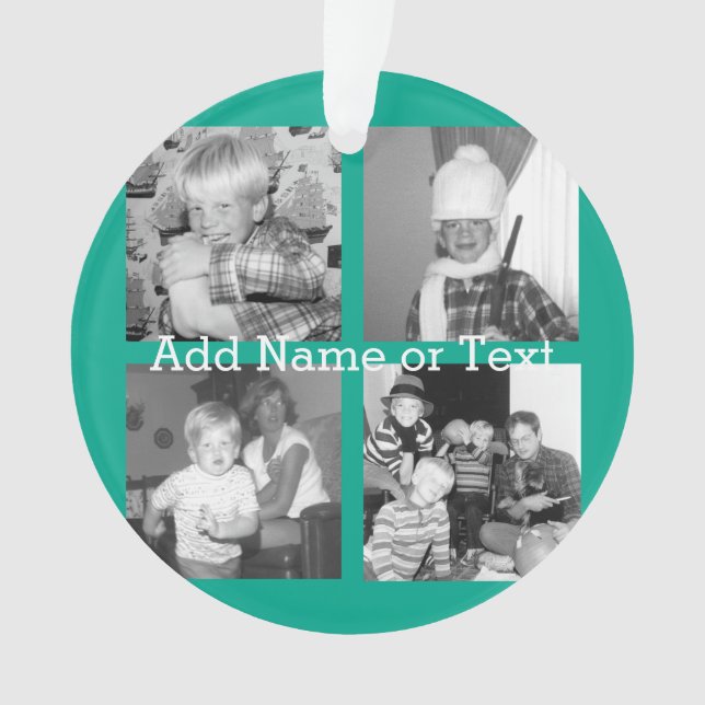 Collage photo Instagram avec 4 photos - émeraude (devant)