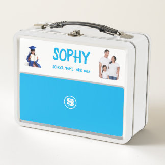 COLLAGE photo Lunchbox BLUE SKY WHITE À Customiser