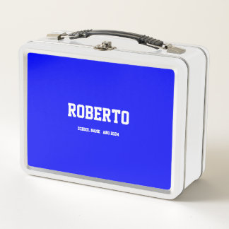 COLLAGE photo Lunchbox BLUE WHITE À Personnaliser