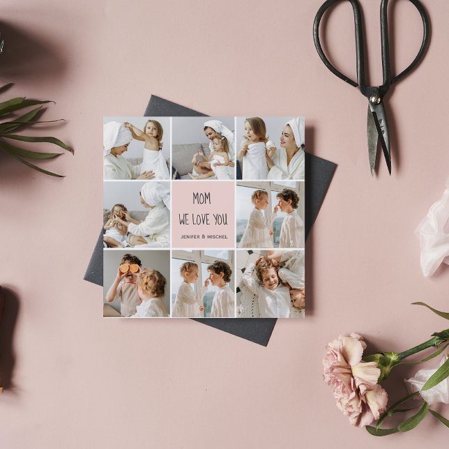 Collage Photo Maman We Love You Best Mother Cadeau (Créateur téléchargé)
