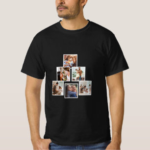 Collage photo minimaliste T-shirt sapin de Noël