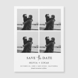Collage Photo Moderne Mariage Magnétique Sauvegard