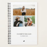 Collage photo moderne personnalisé 3<br><div class="desc">Design moderne et élégant imprimé Personnalisé 3 Photo Collage Nom Planner qui peut être customisé avec votre texte. Cliquez sur le bouton "Customiser" et utilisez notre outil de conception pour modifier ce modèle. Découvrez le magasin Graphic Art Design pour d'autres produits qui correspondent à ce design !</div>