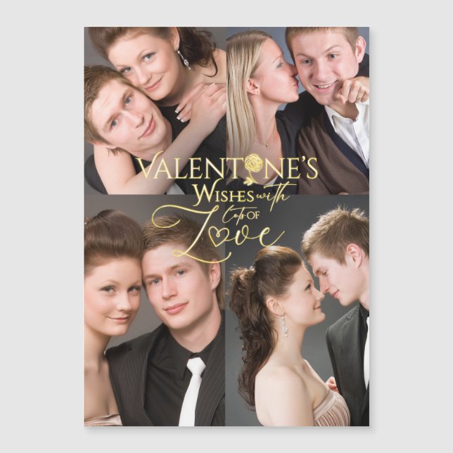 Collage photo moderne pour la Saint-Valentin (Devant)