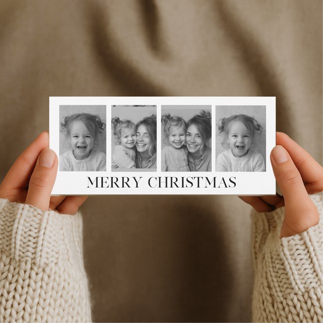 Collage photo noir et blanc Joyeux Noël (Créateur téléchargé)