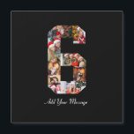 Collage photo noir et blanc numéro 6<br><div class="desc">Ce produit personnalisable est l'endroit où les photos sont disposées pour former la forme d'un nombre. Il est souvent utilisé pour les célébrations d'étapes importantes comme les anniversaires, les anniversaires de mariage ou les réalisations, permettant aux utilisateurs de mettre en valeur des images mémorables dans un seul affichage accrocheur. Les...</div>