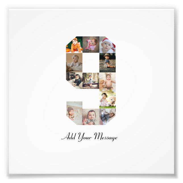 Collage photo numéro 9 en noir et blanc (Devant)