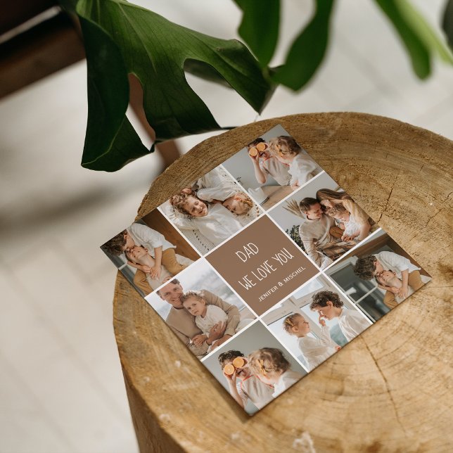 Collage Photo Papa We Love You Happy Fête des père (Créateur téléchargé)