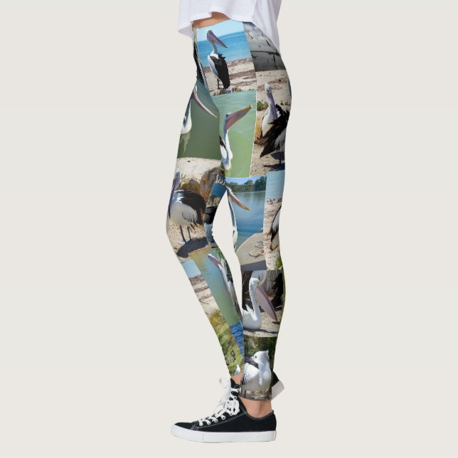 Collage photo Pélican, Dames Leggings (Gauche)