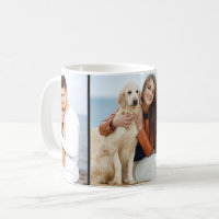 Collage photo personnalisé 3 classique Mug noir bl