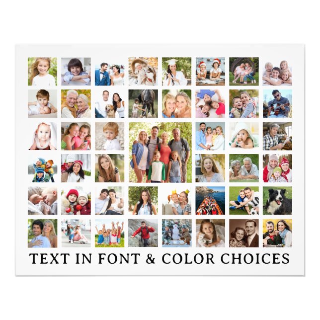 Collage photo personnalisé 45 Photos personnalisée (Devant)
