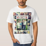 Collage photo personnalisé Coeurs et texte T-Shirt<br><div class="desc">Tee cool personnalisé. Ajoutez vos propres photos. Ajoutez facilement vos photos préférées, éditez le filtre photo, le style T-shirt et la couleur et la police (taille, style, couleur... ). Pour des résultats optimaux, il est recommandé d'utiliser des photos avec le sujet face à l'avant, centré et avec un arrière -...</div>