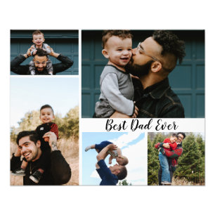 Collage photo personnalisé du meilleur papa jamais