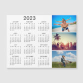 2023-2024 Calendrier magnétique pour frigo Magnet