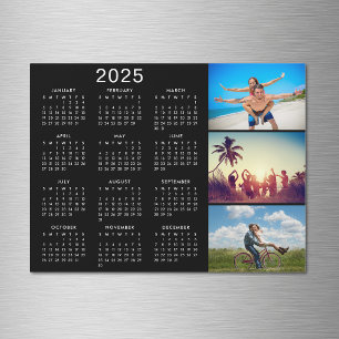 Collage photo personnalisé Magnet Calendrier 2025