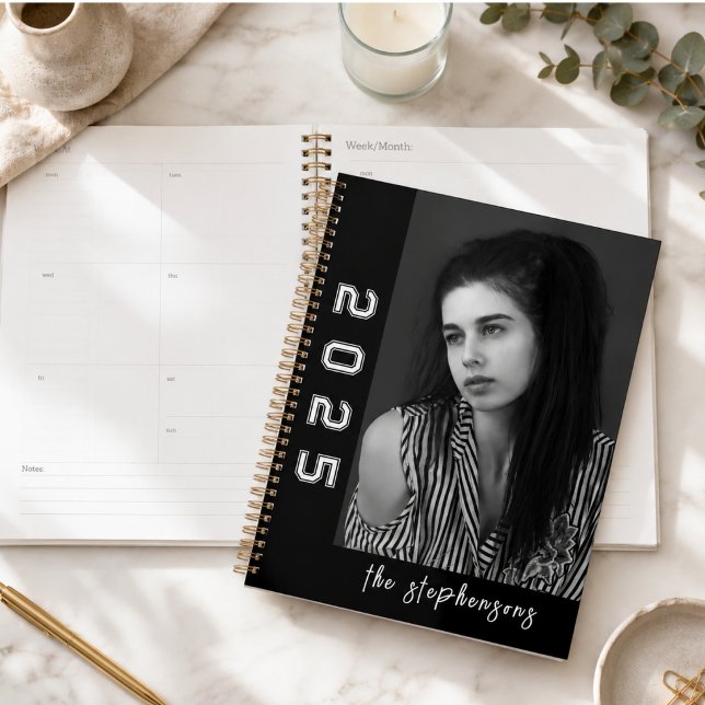 Collage photo personnalisé Moderne 2 (Modern 2 Photo Collage Personalized Planner)
