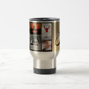 Collage photo personnalisé Mug de voyage