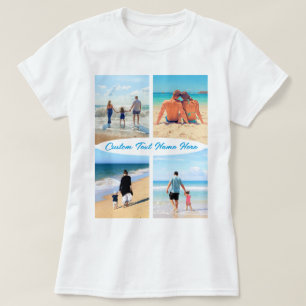 Collage photo personnalisé personnalisé T-shirt et