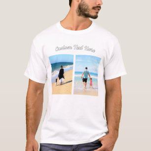 Collage photo personnalisé T-shirt et texte person