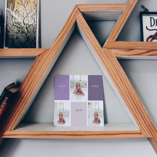 Collage Photo Purple Best Mom Ever Cadeau (Créateur téléchargé)