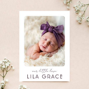 Collage photo Rencontrez le bébé Faire-part modern