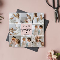 Collage Photo Rose We Love You Grand-mère Meilleur