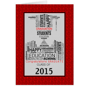 Collage Red Graduate