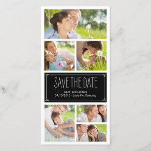 Collage simple Enregistrer la date Carte photo