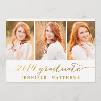 Collage simple | Invitation de la fête de graduati