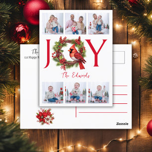 Collage Six Photos Carte postale Joy Christmas