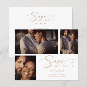 Collage tendance blanc Mariage 3 Photos