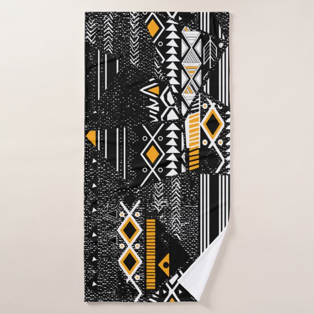 Collage tendance et tendance sans couture motif w  (Serviette de bain)