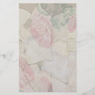 Collage vintage, lettres et cartes postales frança