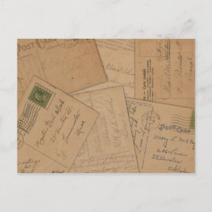 Collage vintage par carte postale