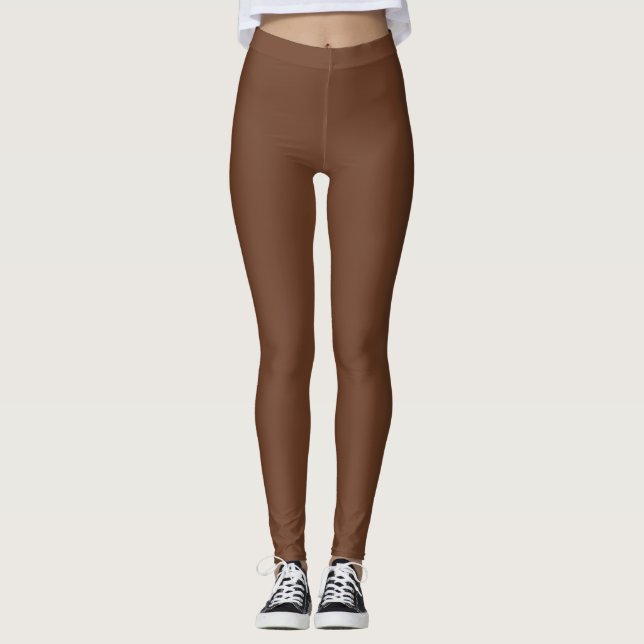 Collant marron uni Crème glacée au Chocolat (Devant)