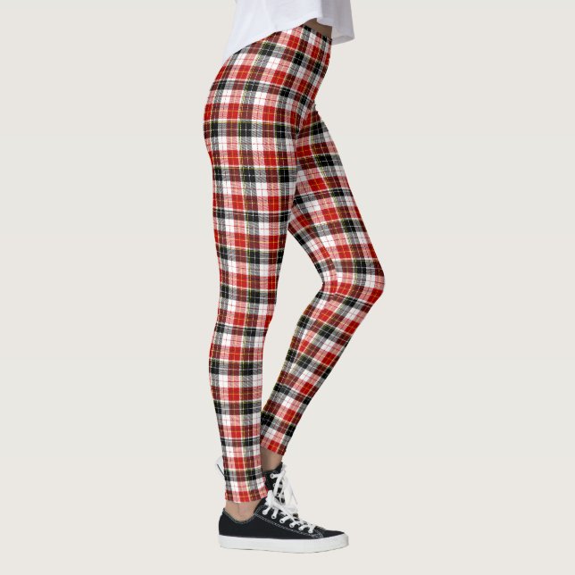 Collants à carreaux noir, rouge et blanc (Droite)