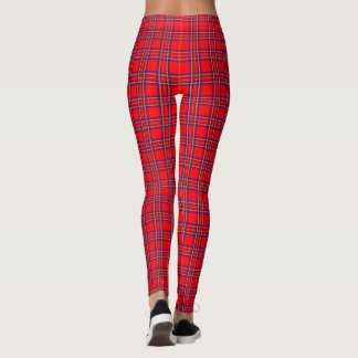 Collants à carreaux rouge rétro
