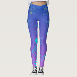 Collants à dégradé géométrique floral
